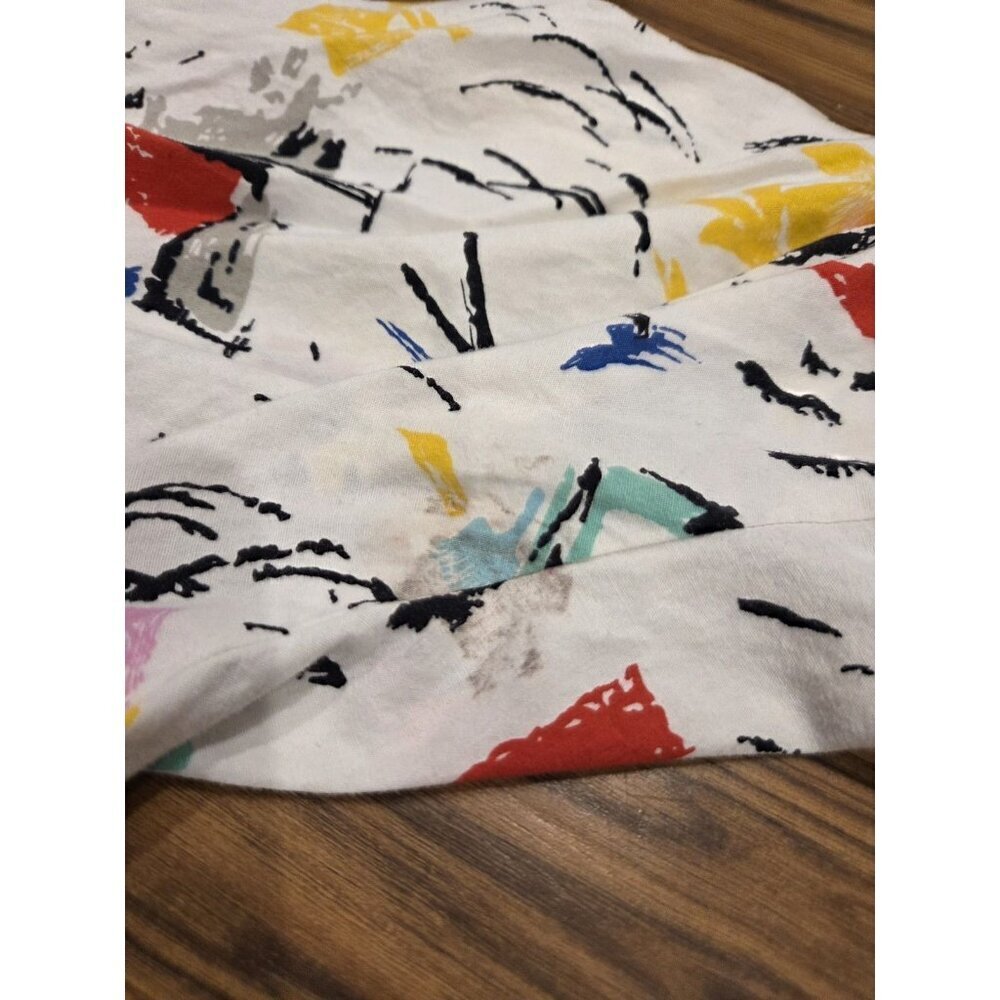 Lady Madonna Maternity Button Front Cotton Shirt Tunic Abstract Print Sz 12 Read - Picture 11 of 12